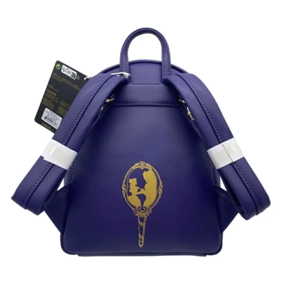 🥀🌹Loungefly Beauty and the beast Triple Pocket Exclusive Mini Backpack